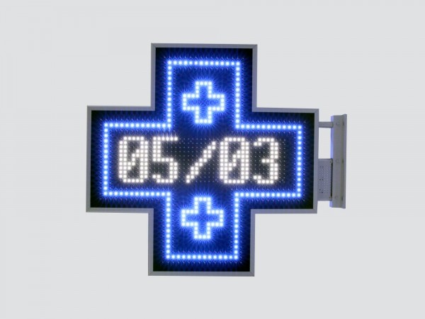 Cruce farmacie 900mm model MIXT, LED-uri albastre si albe
