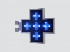 Cruce cu LED-uri 560mm ELEGANCE, LED-uri albastre