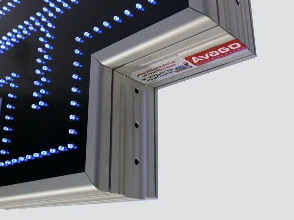 Cruce farmacie 500mm ECONOMY, LED-uri AVAGO albastre