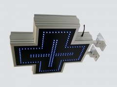 Cruce farmacie 500mm ECONOMY, LED-uri AVAGO albastre