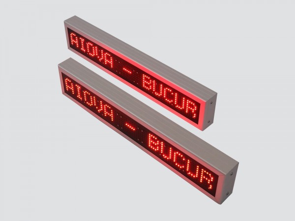 Afisaj electronic cu LED-uri 860mm x 160mm, DP10mm, pentru AUTOBUZ / AUTOCAR