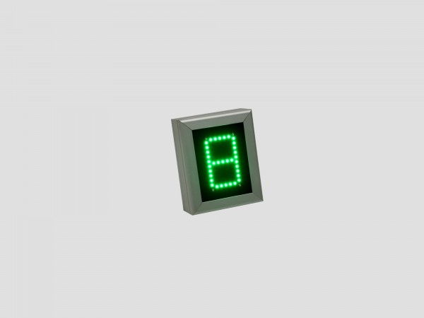 Numarator cu LED-uri, 1 caracter, digit 60 x 100