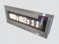 Cronometru cu LED-uri, 414mm x 132mm, DP6mm, format HH:MM:SS, LED-uri OSRAM