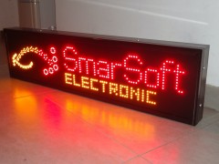 Reclama cu LED-uri SIGLA SMARSOFT ELECTRONIC