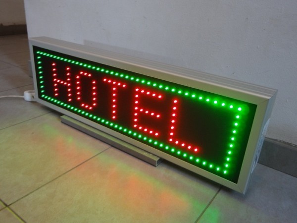 Reclama cu LED-uri 900 X 270 pentru HOTEL