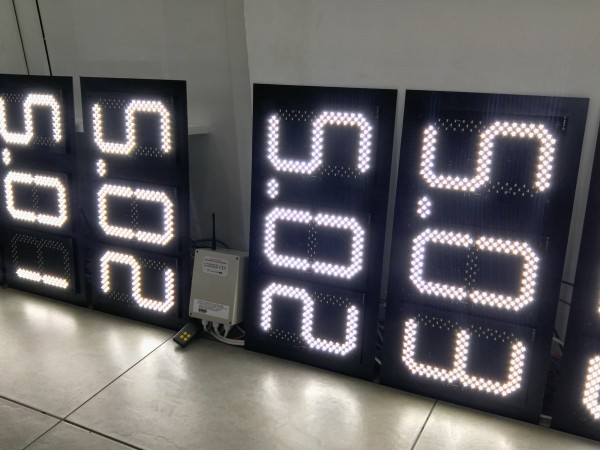 Sistem electronic cu LED-uri pentru TOTEMURI de BENZINARIE, digit 120x225