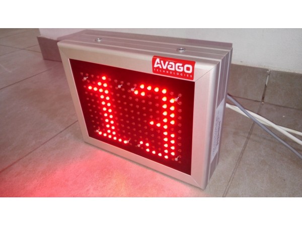 Cronometru cu LED-uri 2 caractere, dimensiune 270mm x 210mm,DP12