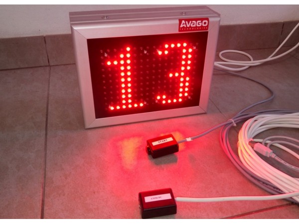 Cronometru cu LED-uri 2 caractere, dimensiune 270mm x 210mm,DP12