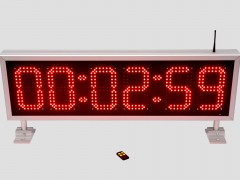 Cronometru cu LED-uri 965mm x 297mm, format HH:MM:SS digit 98 x 182