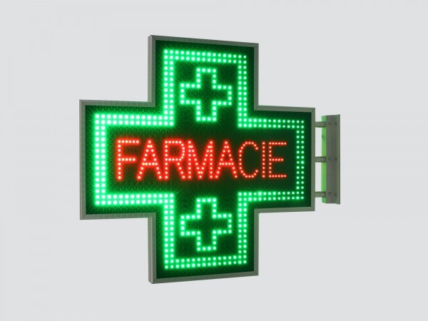 Cruce farmacie 900 x 900 SEMNALIZARE, model FARMACIE