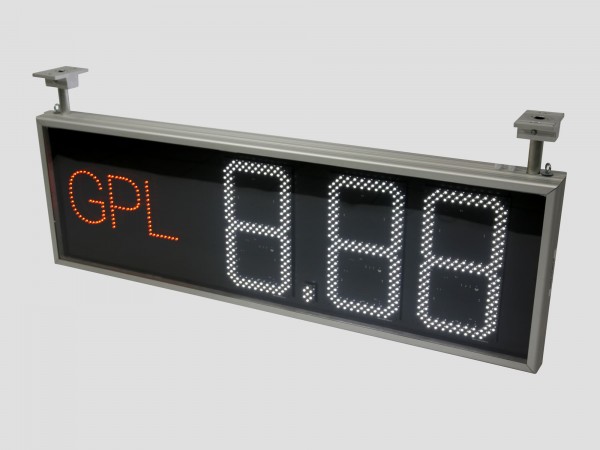 Afisaj electronic COMPLET pentru statiile GPL, 815mm x 300mm, digit 98x182