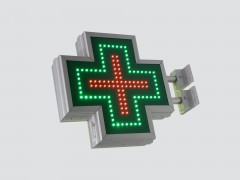 Cruce farmacie cu LED-uri 400 x 400 SEMNALIZARE